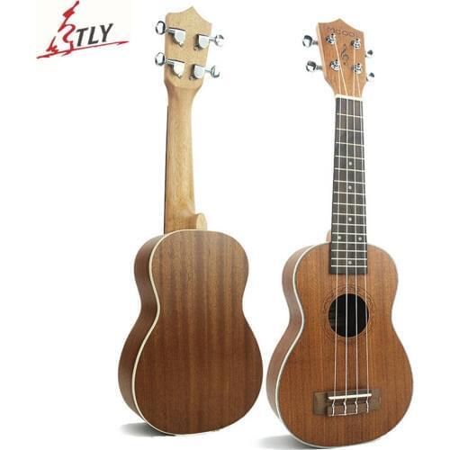 Mcool Exquisite 21" Soprano Ukulele Sapele Wood 4 Strings Mini Hawaii Guitar Rosewood Fingerboard Ukelele Uke