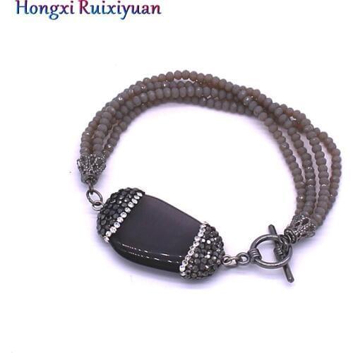 Fashion Crystal Bracelet High Quality Opal Crystal Bracelets for Women Handmade Beaded Charm Party Friendship Bracelet Jewelry