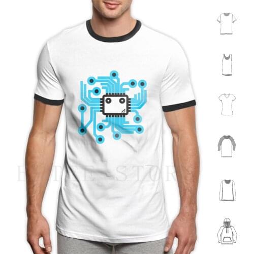 Computer Chip T Shirt Men Cotton 6Xl Computer Chip Cpu Gamer Geek Nerd Processor Motherboard Humour Fun Computers Technology