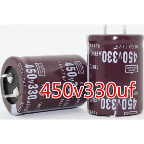 10PCS 450v330uf 450v330uf 450v New Hard Aluminum Electrolytic Capacitor Specifications 25x50 30x40 30x50