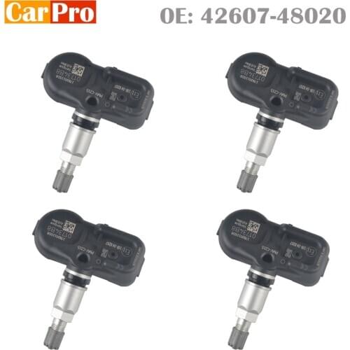 4 Pieces Tire Pressure Sensor TPMS 42607-48020 4260748020 PMV-C215 for Toyota Camry RAV4 C-HR Land for Lexus ES LS RX LX