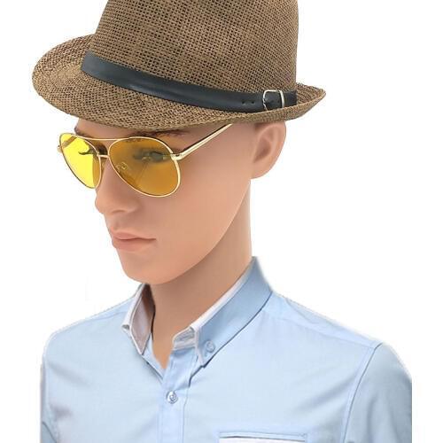 Polarized Glasses Yellow Lens Men Sunglasses For Night Driving In The Dark Polaroid Lentes De Sol Amarillo Male Sun Spectacles