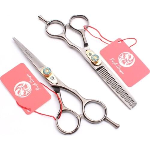 6" 17.5cm Black Purple Dragon Hairdressing Scissors Thinning Scissors Cutting Shears Style Tool Professional Hair Scissors Z1020