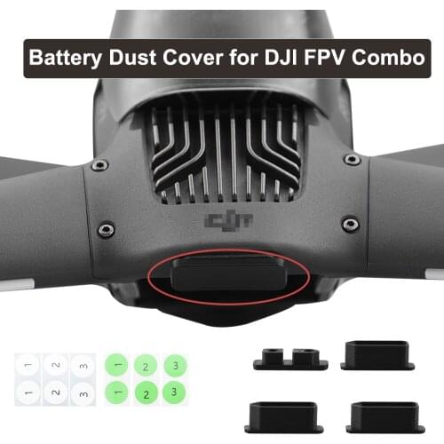 Drone Battery Dust Cover for DJI FPV Combo Body Contact Dust Plug Charging Port Protection Prevent Short-circuit Cap Accessory