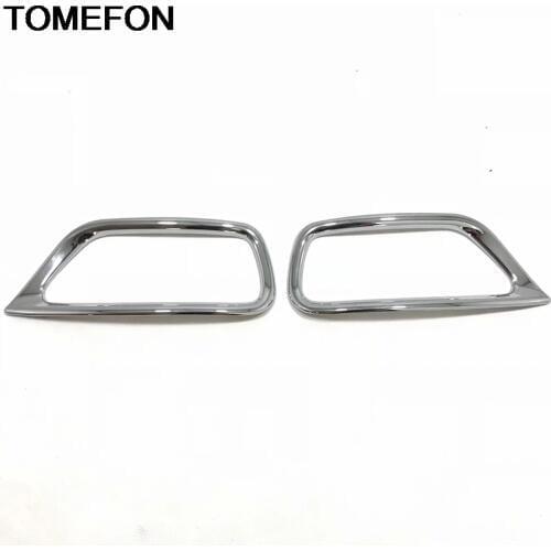 TOMEFON For Jeep Grand Cherokee 2014-2018 Exterior Rearview Mirror Decation Cover Trim ABS Chrome Overlay Car Styling 2pcs