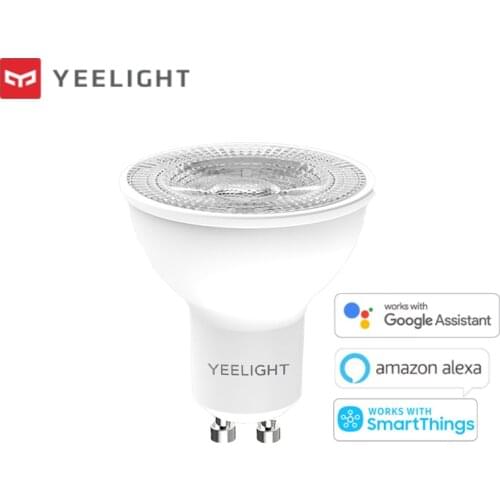 Yeelight GU10 Smart Bulb W1 Dimmable Light 2700K App Voice Control Work with OK Google Alexa SmartThings 4.8W 220 240V 350 lumen
