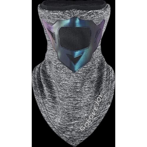 WALK FISH Winter Night Cycling Mask Warm Highlight Reflection Bandana Outdoor Sports Fishing Hiking Mountaineering Headwear