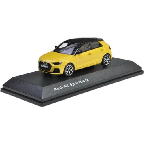 1/43 Scale Audi A1 Sportback 2018 Yellow Diecast Car Model Toy Collection Gift