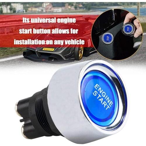 Car Modification And Ignition Universal 12V24V Button Self-reset One Start LED Switch Auto Parts