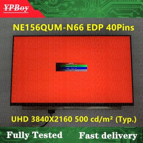 15.6" NE156QUM-N66 B156ZAN03.2 For Lenovo ThinkPad X1 P52 P52S P53 P53s T590 LCD LED Screen matrix UHD 4K 3840*2160 EDP 40 pins