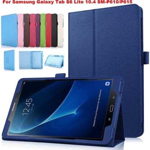 2020 Tab S6 Lite P610 Case For Samsung Galaxy Tab S6 Lite 10.4 SM-P610/P615 Tablet cover Stand Case Leather Smart cover