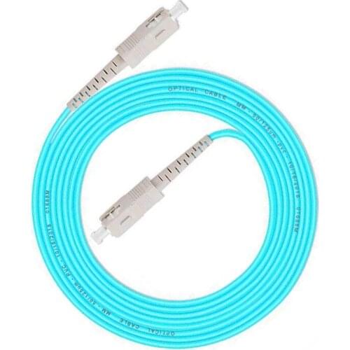 5PCS/lot SCUPC -SCUPC OM3 Fiber Optic Patch Cord 10G 50/125 Fiber Cable Multimode Simplex Optical Jumper Optical cable jumper