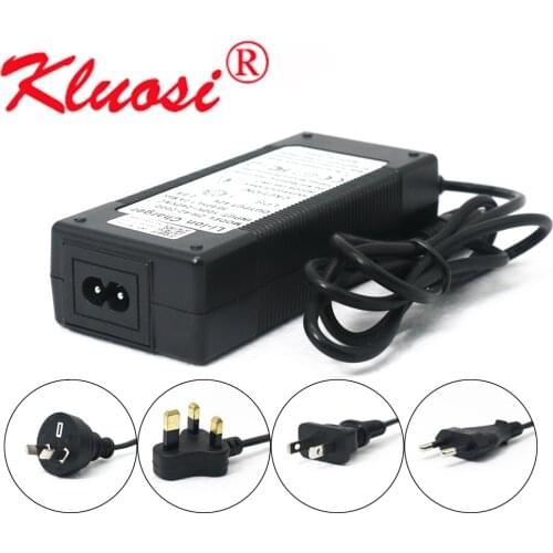 KLUOSI 10S 42V 2A 36V for Xiaomi M365 Pro Scooter Charger Power AC 100-240V Converter Adapter EU US AU UK DC 5521 Plug
