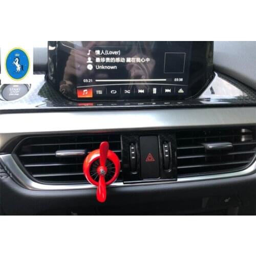 Yimaautotrims Accessories Dashboard Navigation Multimedia Display Screen Panel Cover Trim For Mazda 6 Sedan & Wagon 2016 2017