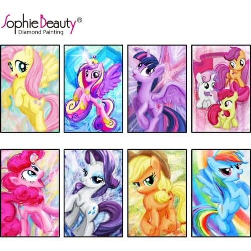 New diy diamond painting Little Pony cross stitch rhinestones crystal diamond embroidery mosaic needlework Home Decoration