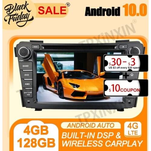 Android 10.0 4G+128G PX6 IPS Carplay DSP For Hyundai I40 2011-2016 Multimedia Player Auto Radio Tape Recorder GPS Navi Head Unit