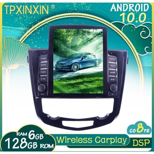 For Nissan X-Trail Qashqai 2013-2017 Android Car Stereo Car Radio with Screen Tesla Radio Player Car GPS Navigation Head Unit