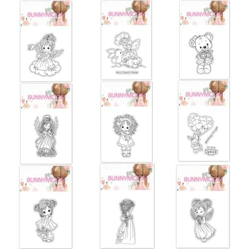 CH 2021 New Arrival Girls 2 Metal Cutting Die and stamp DIY Scrapbooking Card Stencil Paper Handmade Album Wedding Decor