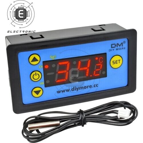 DC 12V 24V 220V Digital Thermostat Regulator for Refrigerator Indoor Microcomputer Temperature Controller Freezer Replace W3230