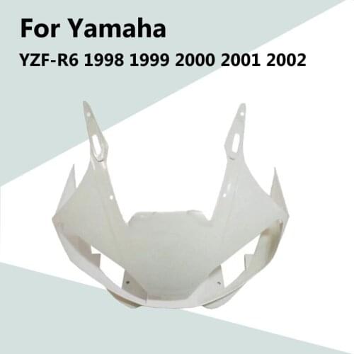 For Yamaha YZF-R6 1998 1999 2000 2001 2002 Head Fairing Nose Front Upper ABS Injection Fairing R 6 98-02 Motorcycle Accessories