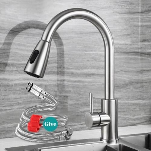 Easy-Clean Spray Nozzle Black Kitchen Faucets