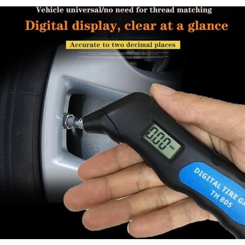 1Pc Digital LCD Tire Air Pressure Guage Meter Tester Tyre Gauge for Car Bike Truck