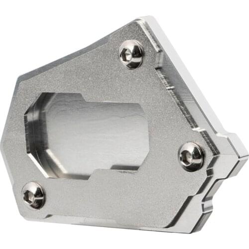 Motorcycle Kickstand Extension Plate Side Stand Enlarge for BMW R1200 GS LC R1200GS LC Adventure 2014-2015 Silver