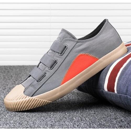 Men Canvas Shoes 2021 Slip-on Breathable Hard-wearing Mixed Colors Male Footwear Quality Comfortable Zapatos De Hombre Hotsales