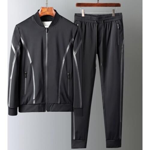 Sport Men Sets (sweatshirts+pants) Luxury Autumn Winter add velvet Man Sweatshirts Plus Size 5xl Elastic Waist Male Pants