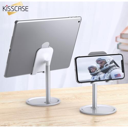 KISSCASE Desk Tablet Stand Phone Holder For Samsung S20 Huawei P40 P30 Desktop Mobile Phone Holder Table Bracket For iPhone 11 X