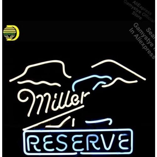 Neon Sign for Miller Reserve Logo Neon Bulb sign Iconic handcraft neon signboard Neon Publicidad Neon Art Signs Tube Neon Shop