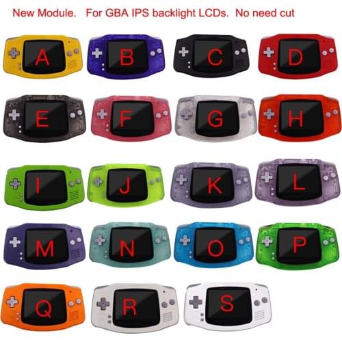 New Full Housing Shell FOR GAMEBOY ADVANCE IPS LCD CUSTOMIZE Shell Hard Case FOR GBA IPS Backlight LCD