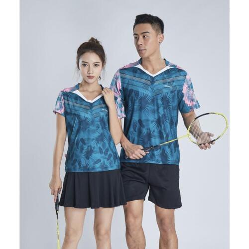 New Women/Mens Badminton shirts,sports Tennis shirt shorts, Table Tennis Jjerseys,Quick dry sportswear shirt