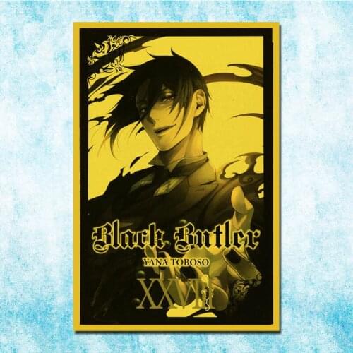 Japanese Anime Black Butler Poster Art Silk Canvas Retro Print For Home Room Decor Wall Stickers-021