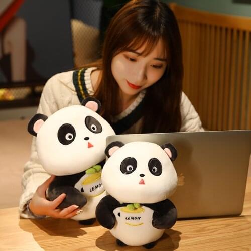 25/30/40cm Cartoon Fat Panda Plush Toys Stuffed Soft Kawaii Chubby Dolls For Kids Girls Birthday Xmas Home Decor Gifts