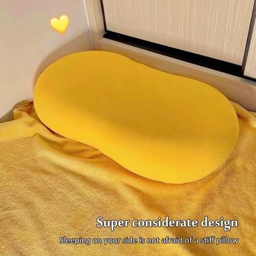 Cat Belly Pillow Slow Rebound Memory Foam Pillow Single Cervical Soft Neck Pillow Makeup Blender Pillow Sleeping Release Pain