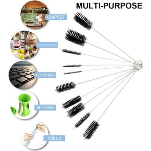 Airbrush Nozzle Brush Assorted Spray Gun Cleaner Stainless Steel Needle Durable Repair Tool Practical Cleaning Kit