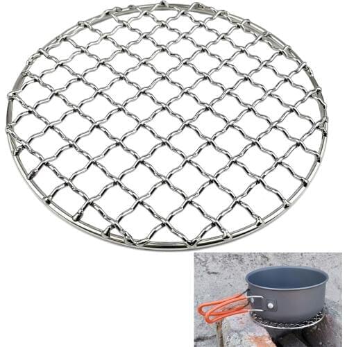 Stainless Steel Barbecue Grill Net Meshes Grate Wire Net Camping Hiking Outdoor Grill