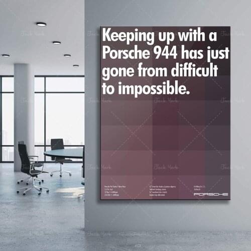 Turbo S Silver Rose, Car poster print, Vintage Car, Motorsport Poster Car Art Advert Minimalist