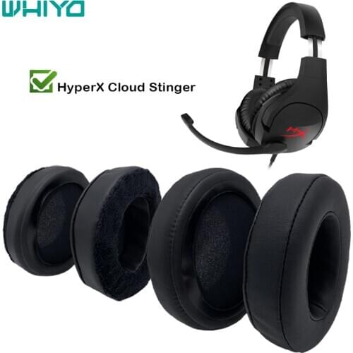 Whiyo Replacement Ear Pads for HyperX Cloud Stinger Headphones Cushion Velvet Earpad Cups Earmuffes