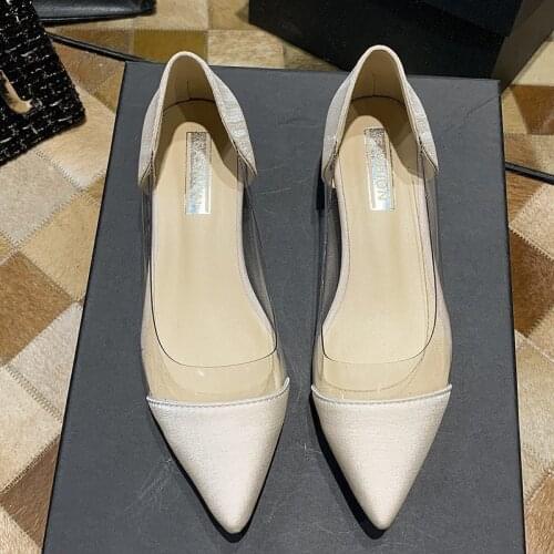 YBQJOO Women's Ballet Flats With Heels