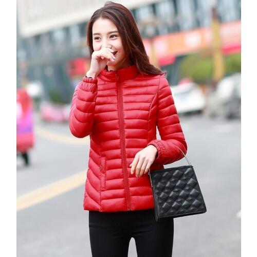Fashion Casual Cotton wadded jacket Winter jacket women Stand collar Short Cotton Coat Womens Thick warm Parkas High quality