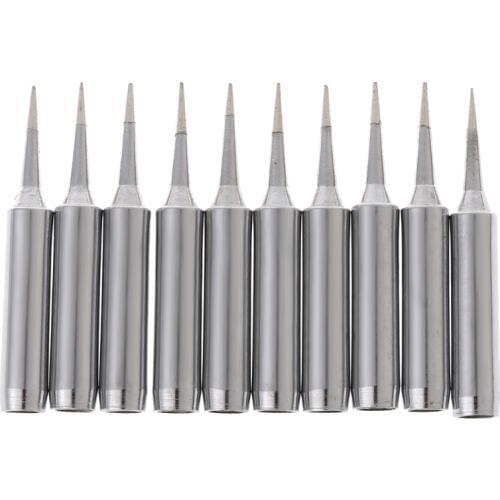 10x 900M-T-1C Copper Replacement Bevel Style Soldering Iron Solder Tip Lead-free For Hakko 936 L22