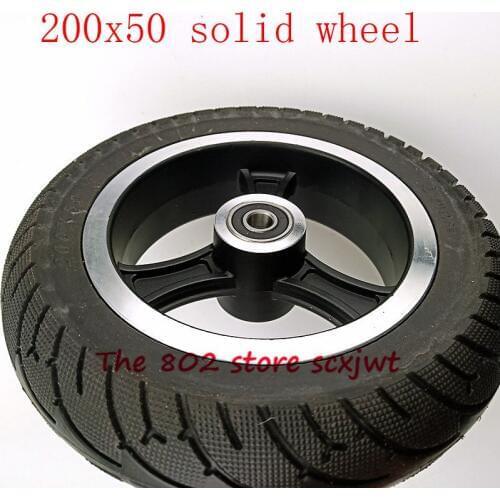 200x50 wheel electric wheel hub 8inch Wheel Scooter solid tire aluminum alloy wheel non pneumatic tire for Electric Scooter tire