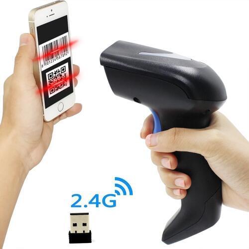 2D Hanndheld USB 2.4G Wireless Barcode Scanner,QR code,PDF417,DataMatrix Wireless Barcode Reader USB