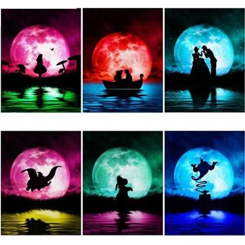 Disney Diy Diamond Embroidery Cartoon Mickey Mouse 5D Diamond Painting Cross Stitch Kits Full Crystal Mosaic Living Room Decor