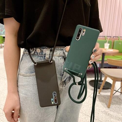 Liquid Crossbody Strap Capa Case For OPPO Find X3 X2 Pro R11S R11 R9S R9 Plus Reno 2 Z A Cover Chain Necklace Lanyard Rope Funda