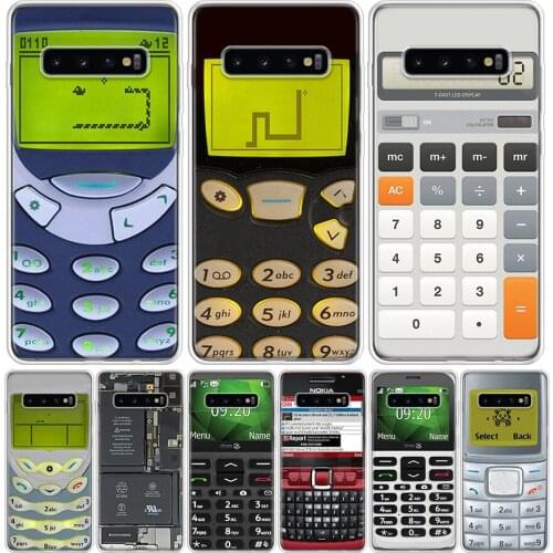 Retro nostalgia cell mobile phone Phone Case for Samsung Galaxy A51 A71 A50 A70 A40 A30 A20E A10 A01 A21 A41 M30S A6 A7 A8 A9 Pl