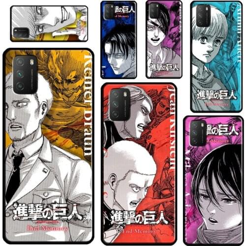 Attack on Titan anime For Xiaomi Mi 11 Ultra 9T 10T Pro Mi Note 10 Lite Phone Case For POCO X3 Pro M3 F1 F2 F3