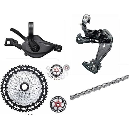 DEORE XT M8100 groupset 12s MTB bike Trigger Shifter + LTWOO rear derailleur + YBN chain + skilful cassette 11-50T
